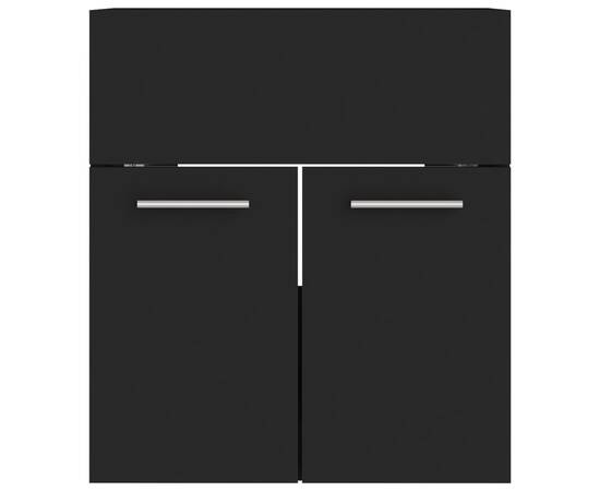 Dulap de chiuvetă, negru, 41x38,5x46 cm, pal, 5 image