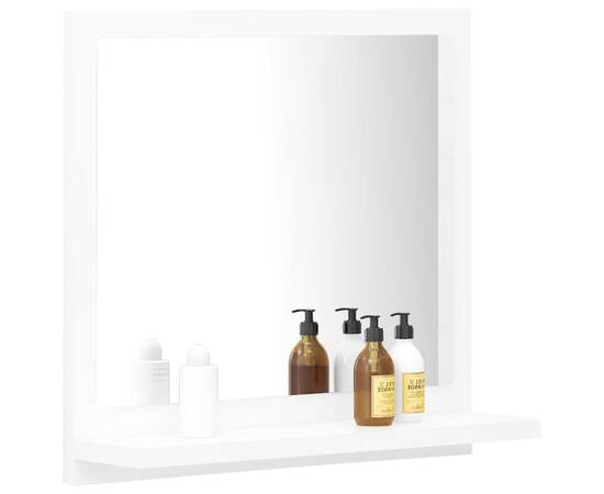 Oglindă de baie, alb, 40 x 10,5 x 37 cm, pal, 3 image