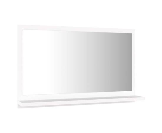 Oglindă de baie, alb, 60 x 10,5 x 37 cm, pal, 5 image