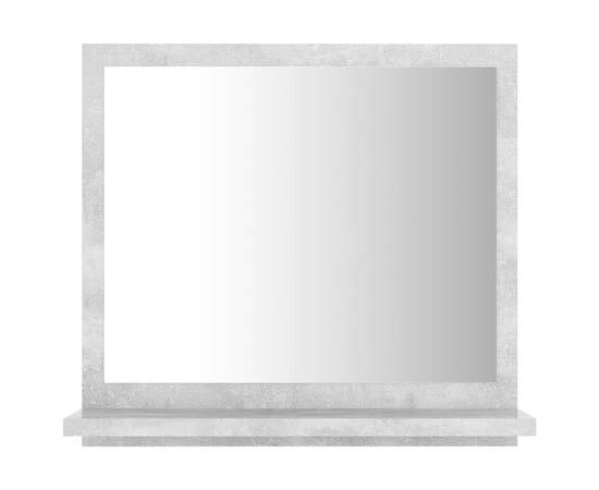 Oglindă de baie, gri beton, 40 x 10,5 x 37 cm, pal, 5 image