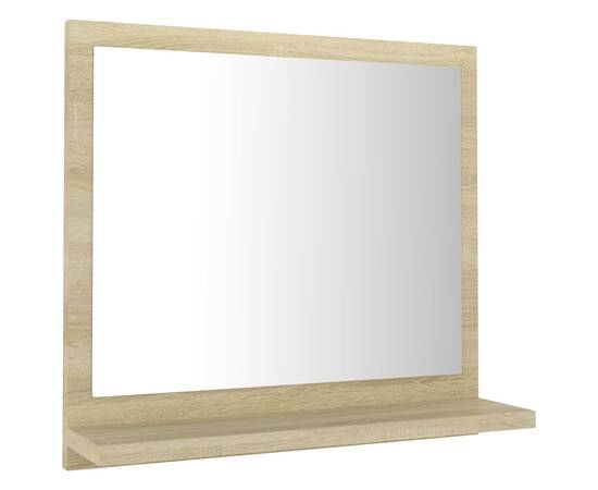Oglindă de baie, stejar sonoma, 40 x 10,5 x 37 cm, pal, 2 image