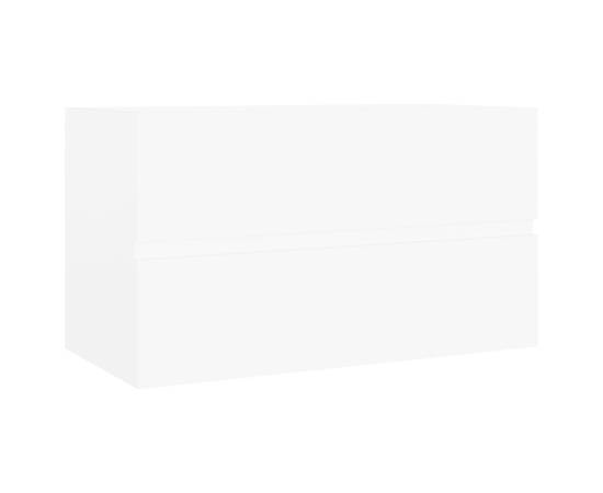 Dulap de chiuvetă, alb, 80x38,5x45 cm, pal, 2 image