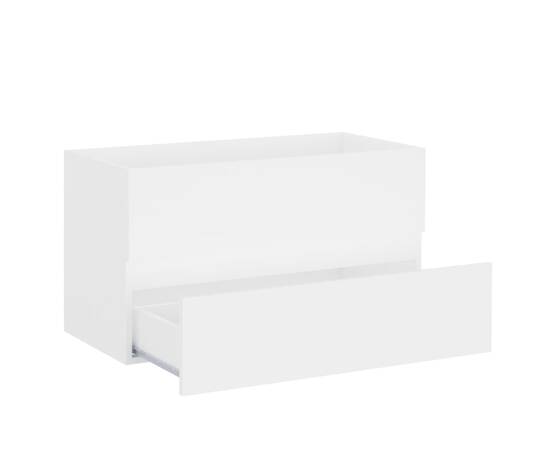 Dulap de chiuvetă, alb, 80x38,5x45 cm, pal, 4 image
