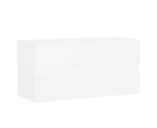Dulap de chiuvetă, alb, 90x38,5x45 cm, pal, 2 image