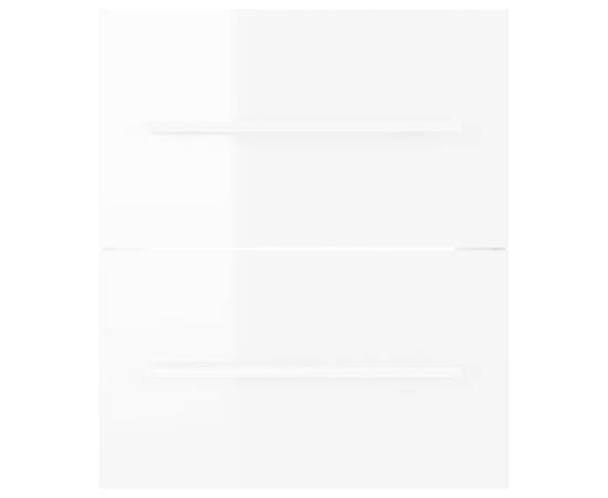 Dulap de chiuvetă, alb extralucios, 41x38,5x48 cm, pal, 5 image