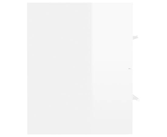 Dulap de chiuvetă, alb extralucios, 41x38,5x48 cm, pal, 6 image