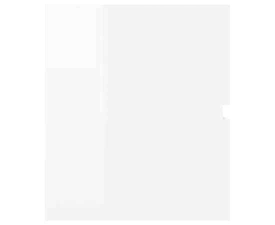 Dulap de chiuvetă, alb extralucios, 80x38,5x45 cm, pal, 5 image