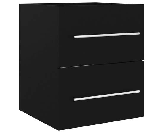 Dulap de chiuvetă, negru, 41x38,5x48 cm, pal, 2 image