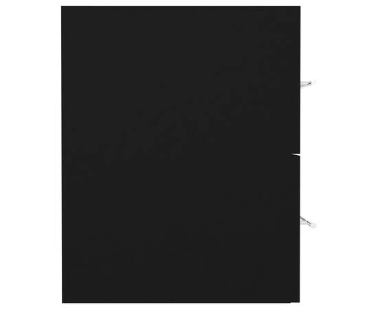 Dulap de chiuvetă, negru, 41x38,5x48 cm, pal, 6 image