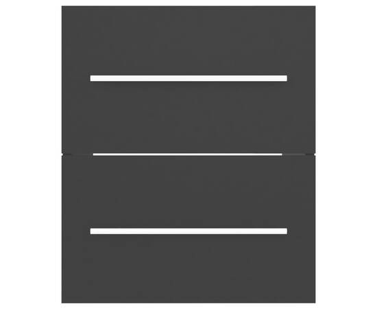 Dulap de chiuvetă, negru, 41x38,5x48 cm, pal, 5 image
