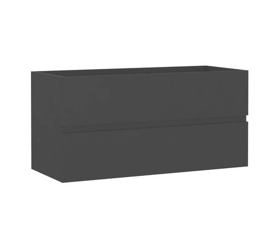 Dulap de chiuvetă, negru, 90x38,5x45 cm, pal, 2 image