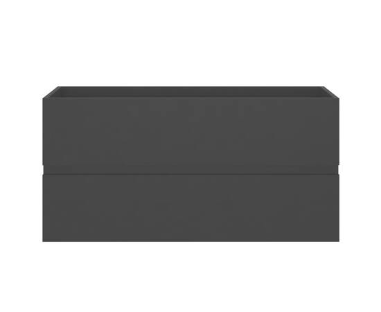 Dulap de chiuvetă, negru, 90x38,5x45 cm, pal, 5 image