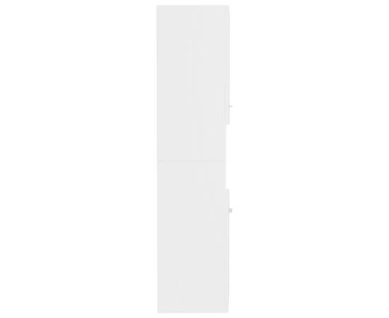 Dulap de baie, alb, 30 x 30 x 130 cm, pal, 9 image