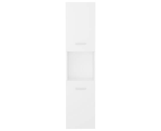 Dulap de baie, alb, 30 x 30 x 130 cm, pal, 8 image