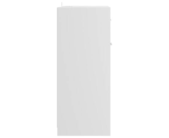 Dulap de baie, alb extralucios, 60 x 33 x 80 cm, pal, 7 image