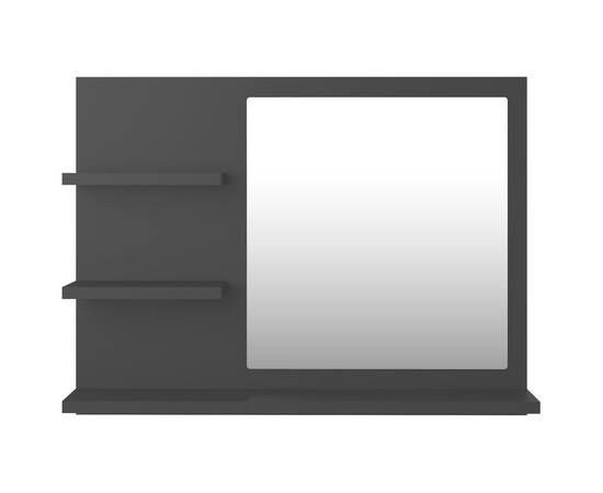 Oglindă de baie, negru, 60 x 10,5 x 45 cm, pal, 5 image