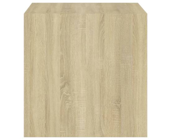 Dulapuri de perete, 4 buc., alb/stejar sonoma, 37x37x37 cm, pal, 9 image