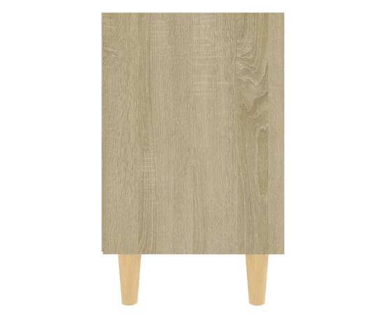 Noptieră cu picioare din lemn masiv, stejar sonoma, 40x30x50 cm, 5 image