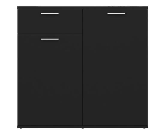 Servantă, negru, 80x36 x75 cm, pal, 6 image