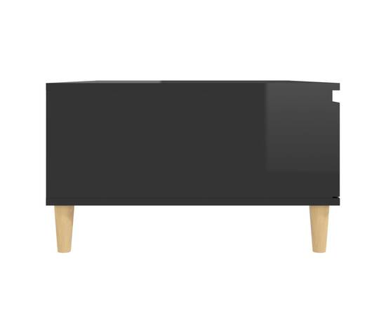 Măsuță de cafea, negru extralucios, 90x60x35 cm, pal, 7 image