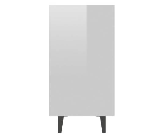 Servantă, alb extralucios, 103,5x35x70 cm, pal, 5 image