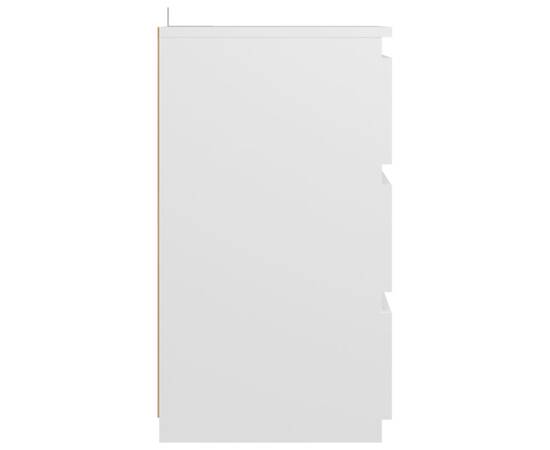 Noptieră, alb, 40x35x62,5 cm, pal, 5 image