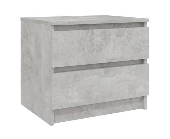 Noptieră, gri beton, 50x39x43,5 cm, pal, 2 image