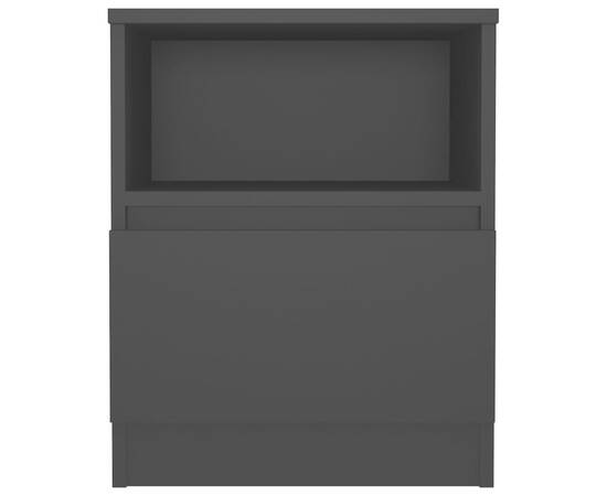 Noptieră, negru, 40x40x50 cm, pal, 4 image