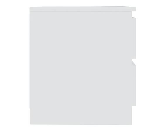 Noptiere, 2 buc., alb, 50x39x43,5 cm, pal, 6 image
