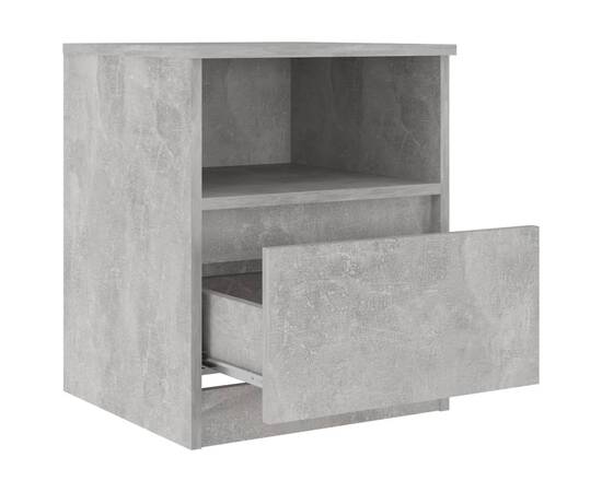 Noptiere, 2 buc., gri beton, 40x40x50 cm, pal, 7 image