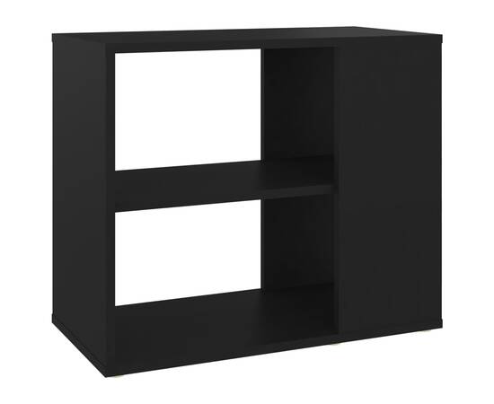 Dulap lateral, negru, 60x30x50 cm, pal, 2 image