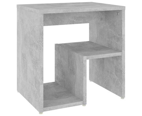 Noptiere, 2 buc., gri beton, 40x30x40 cm, pal, 5 image