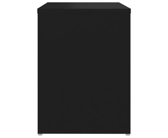 Noptiere, 2 buc., negru, 40x30x40 cm, pal, 7 image