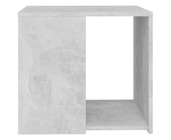 Masă laterală, gri beton, 50x50x45 cm, pal, 4 image