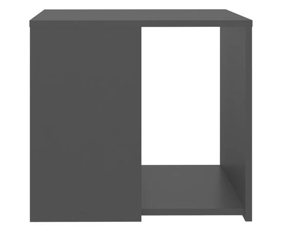 Masă laterală, negru, 50x50x45 cm, pal, 4 image