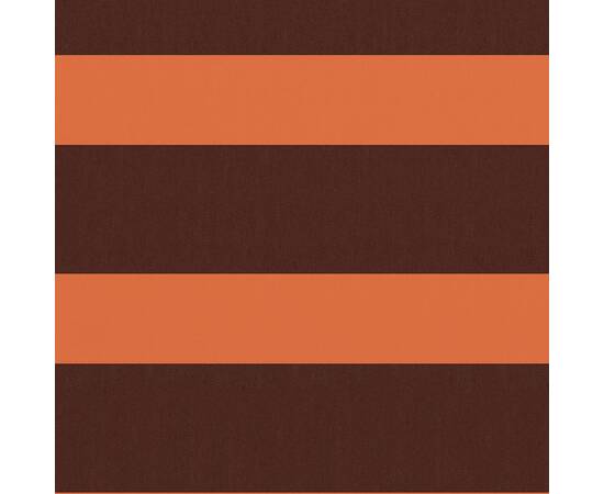 Prelată balcon, portocaliu și maro, 75x400 cm, țesătură oxford, 2 image