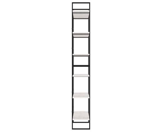 Dulap înalt, alb, 100x30x210 cm, lemn masiv de pin, 7 image