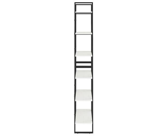 Dulap înalt, alb, 80x30x210 cm, lemn masiv de pin, 7 image