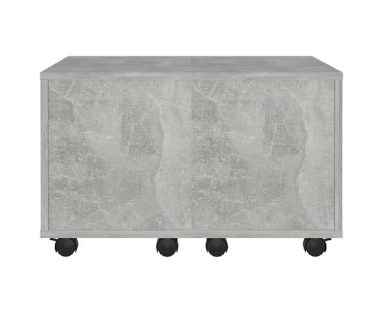 Măsuță de cafea, gri beton, 60x60x38 cm, pal, 5 image