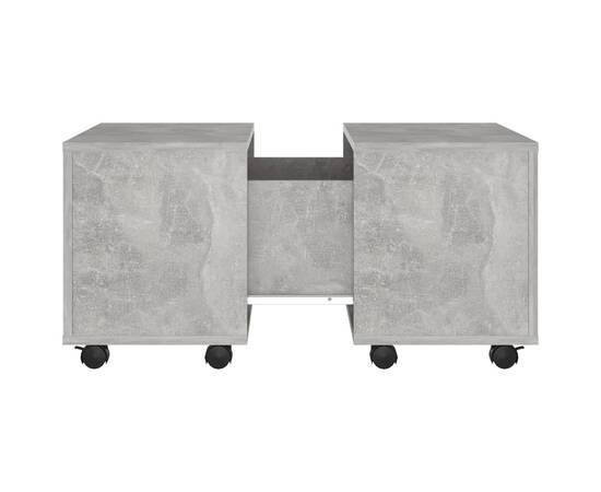 Măsuță de cafea, gri beton, 60x60x38 cm, pal, 6 image