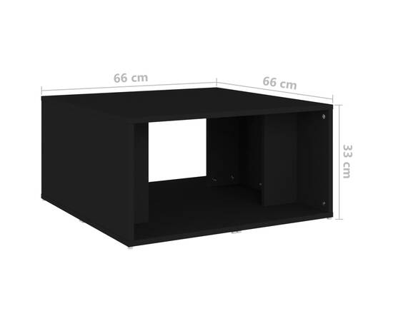 Măsuțe de cafea, 4 buc., negru, 33x33x33 cm, pal, 10 image