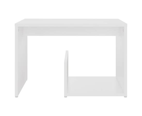 Masă laterală, alb, 59x36x38 cm, pal, 4 image