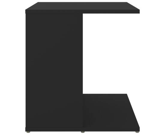 Masă laterală, negru, 45x45x48 cm, pal, 5 image