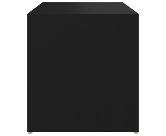 Masă laterală, negru, 59x36x38 cm, pal, 5 image