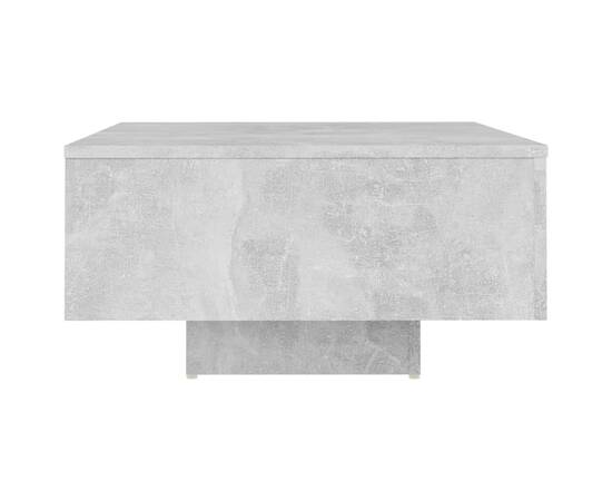 Măsuță de cafea, gri beton, 60x60x31,5 cm, pal, 4 image