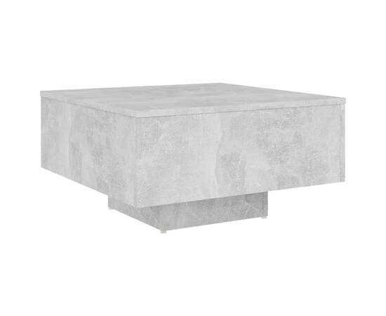 Măsuță de cafea, gri beton, 60x60x31,5 cm, pal, 2 image