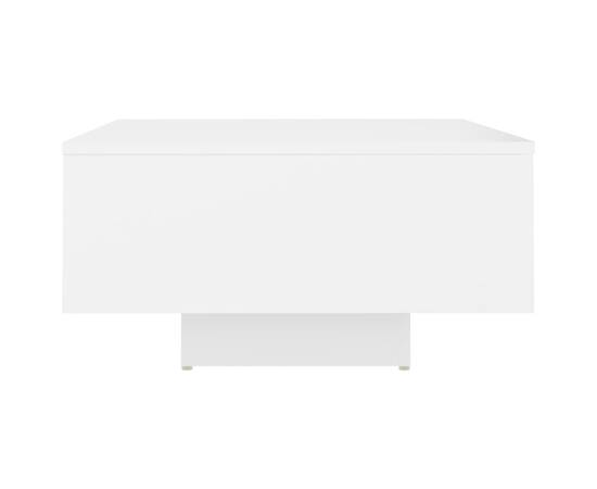 Măsuță de cafea,alb, 60x60x31,5 cm,pal, 4 image