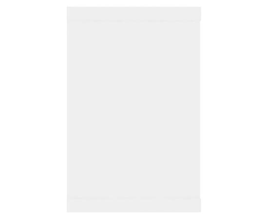 Rafturi de perete cub, 2 bucăți, alb, 60x15x23 cm, pal, 6 image