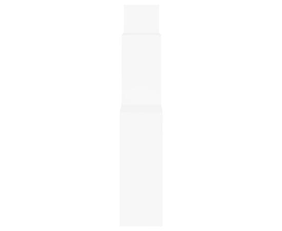 Raft de perete cub, alb, 80x15x78,5 cm pal, 5 image