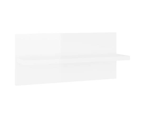 Rafturi de perete, 2 buc., alb extralucios, 40x11,5x18 cm, pal, 5 image